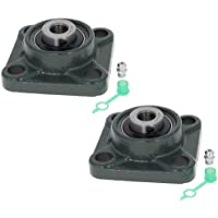 Othmro 2pcs cojinete de bloque de almohada UCF201 12mm montado oso cuadrado brida